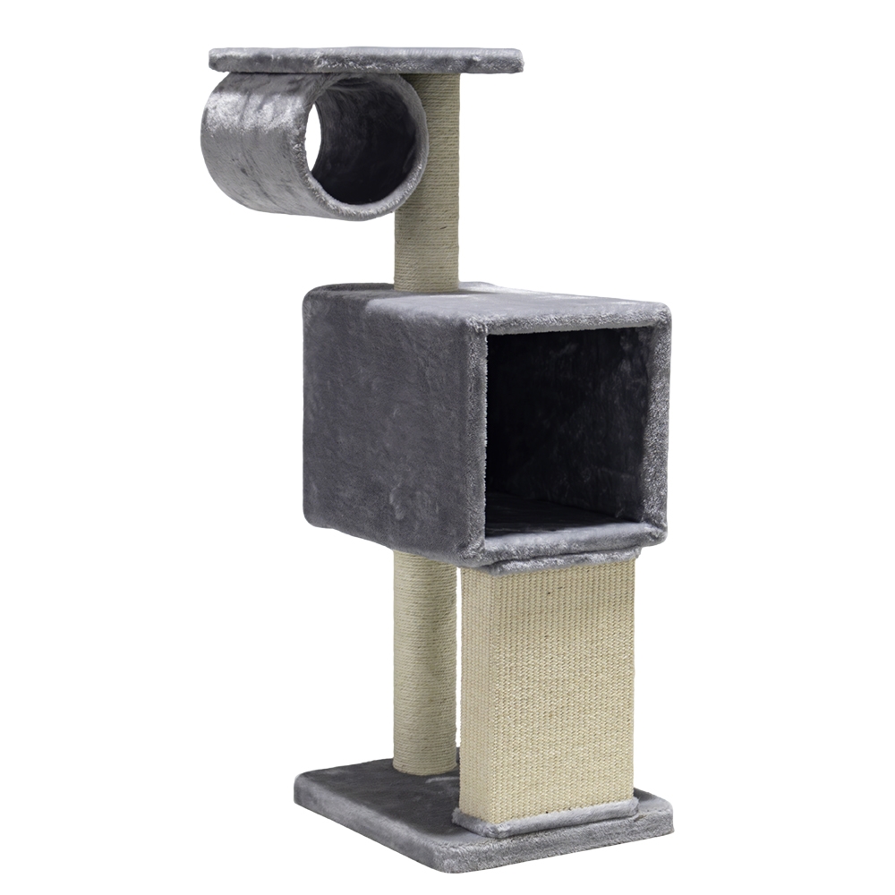 Кігтеточка для кішок з будиночком, дряпалкою та тунелем Fina Nobby