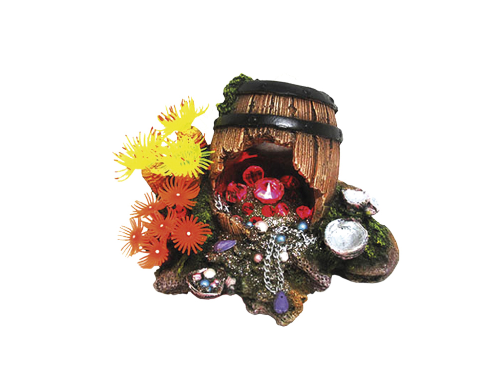 Світлодіодний декор для акваріума Бочка зі скарбами Barrel LED Aqua Ornaments Nobby Світлодіодний декор для акваріума Бочка зі скарбами Barrel LED Aqua Ornaments Nobby
