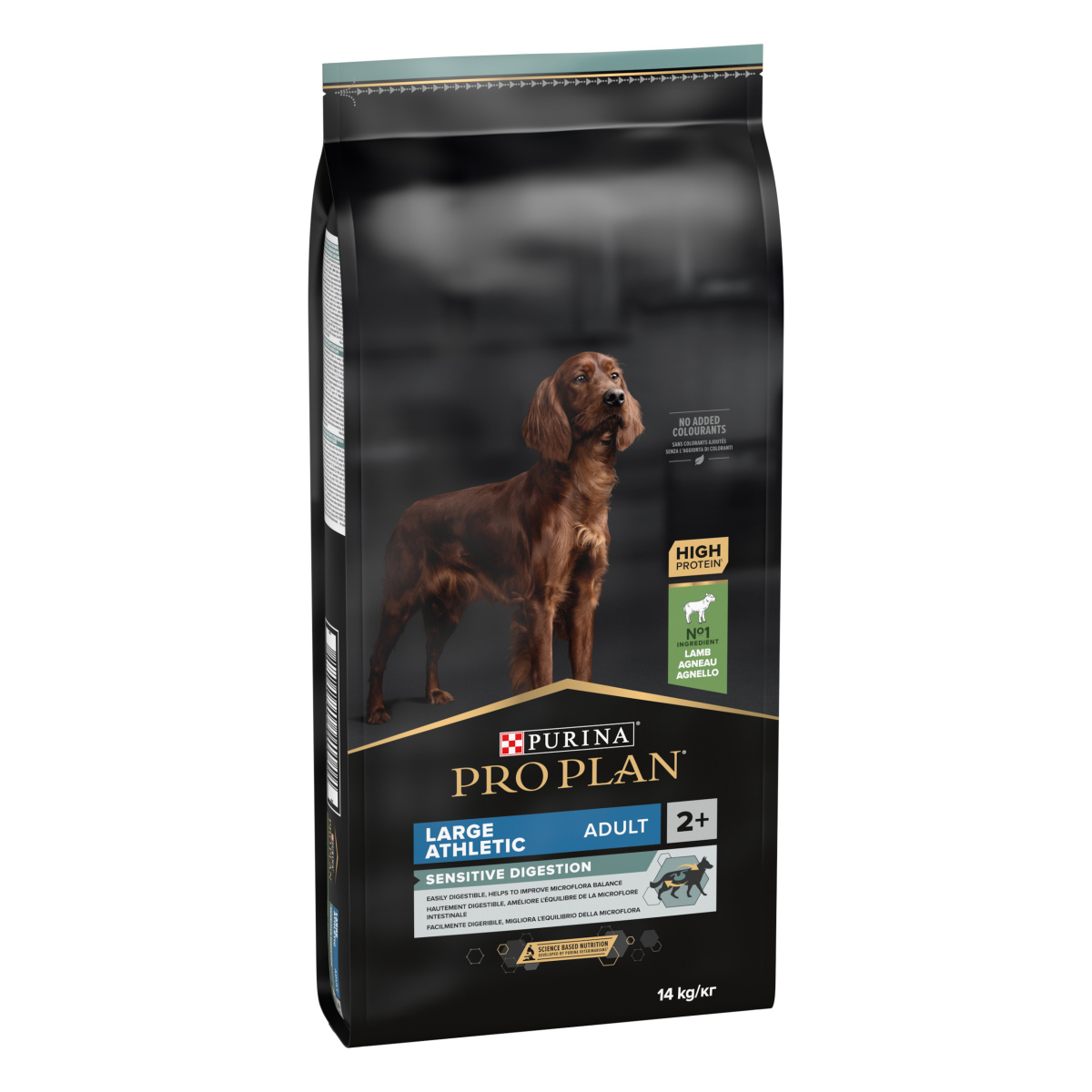 Сухий корм з ягням для великих собак з чутливим травленням Purina Pro Plan Large Athletic Sensitive Digestion Adult 2+ Lamb