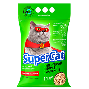 Наполнитель SuperСat с запахом лаванды, 3 кг