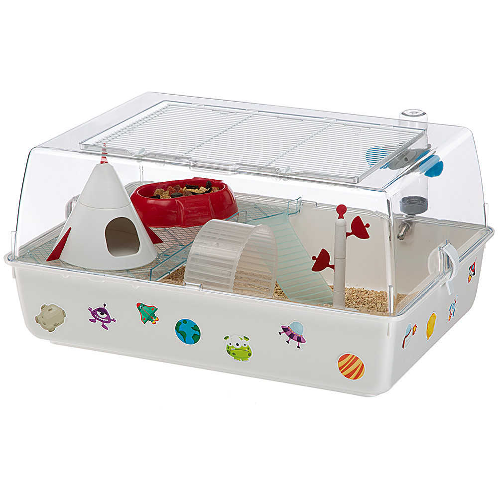 Клетка для хомяка с домиком, миской и беговым колесом Mini Duna Space Ferplast