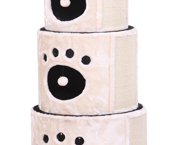 Триповерховий будиночок-дряпалка для кішок Linsa Nobby Триповерховий будиночок-дряпалка для кішок Linsa Nobby