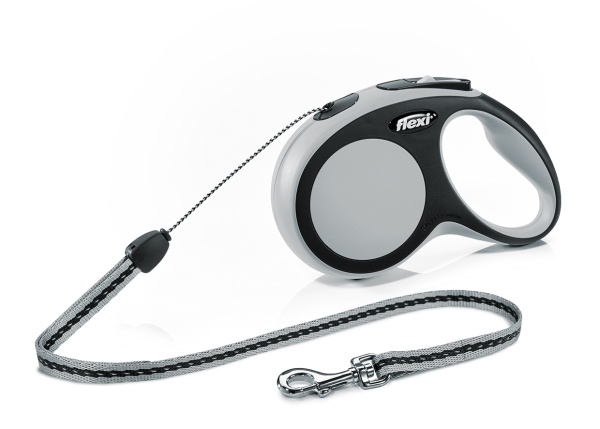 Повідець-рулетка для собак маленьких порід вагою до 12 кг Flexi New Comfort S Cord трос 8 m
