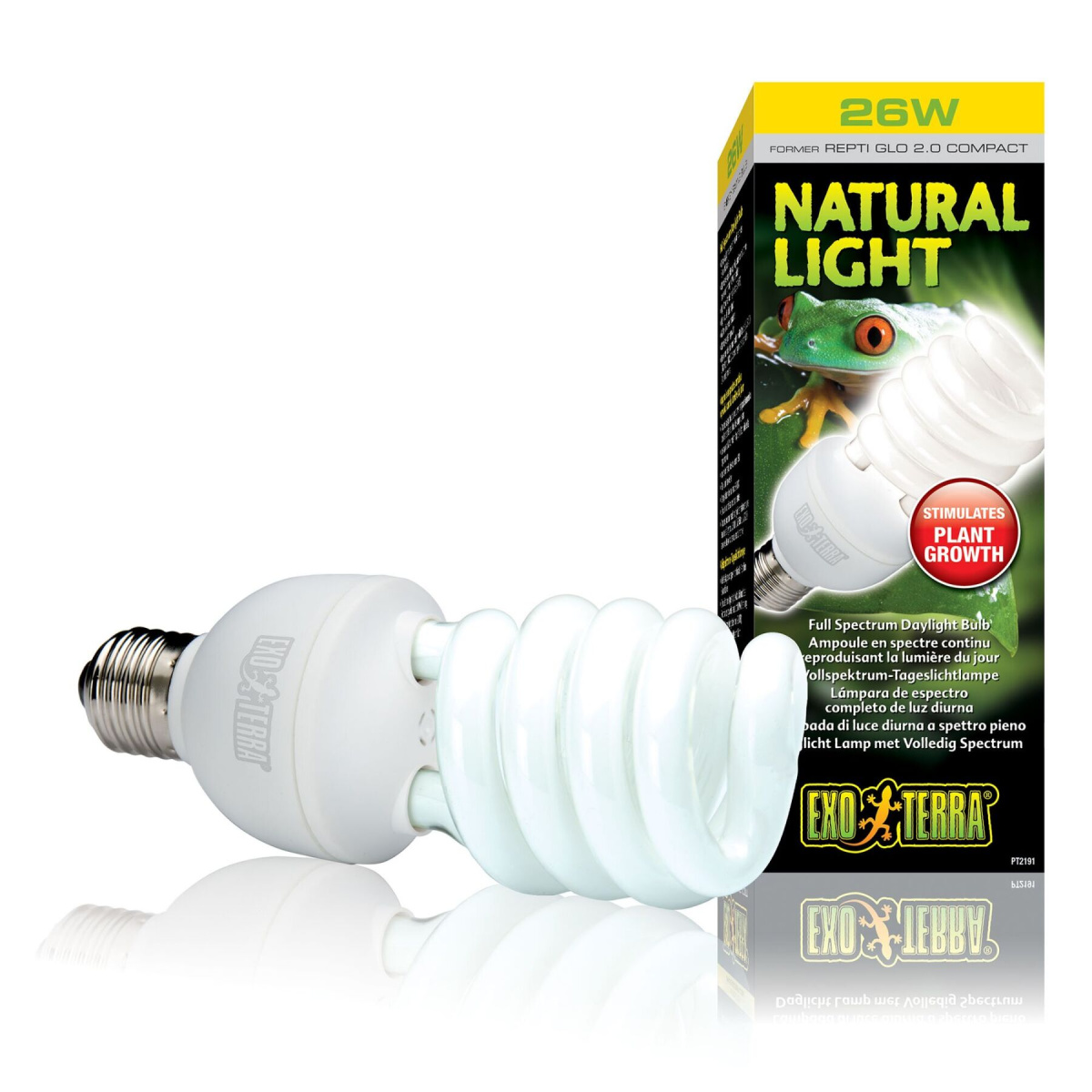 Люмінесцентна лампа денного світла для рослин та рептилій Exo Terra Natural Light 26W Люмінесцентна лампа денного світла для рослин та рептилій Exo Terra Natural Light 26W