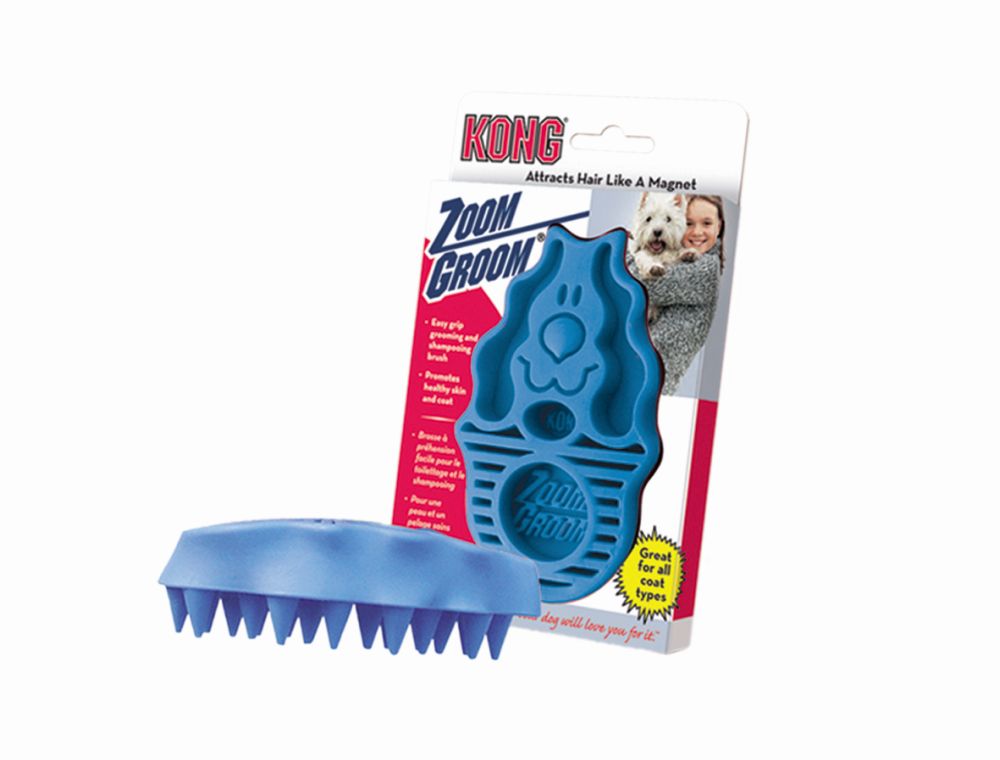 Масажна щітка для собак KONG Zoom Groom Масажна щітка для собак KONG Zoom Groom