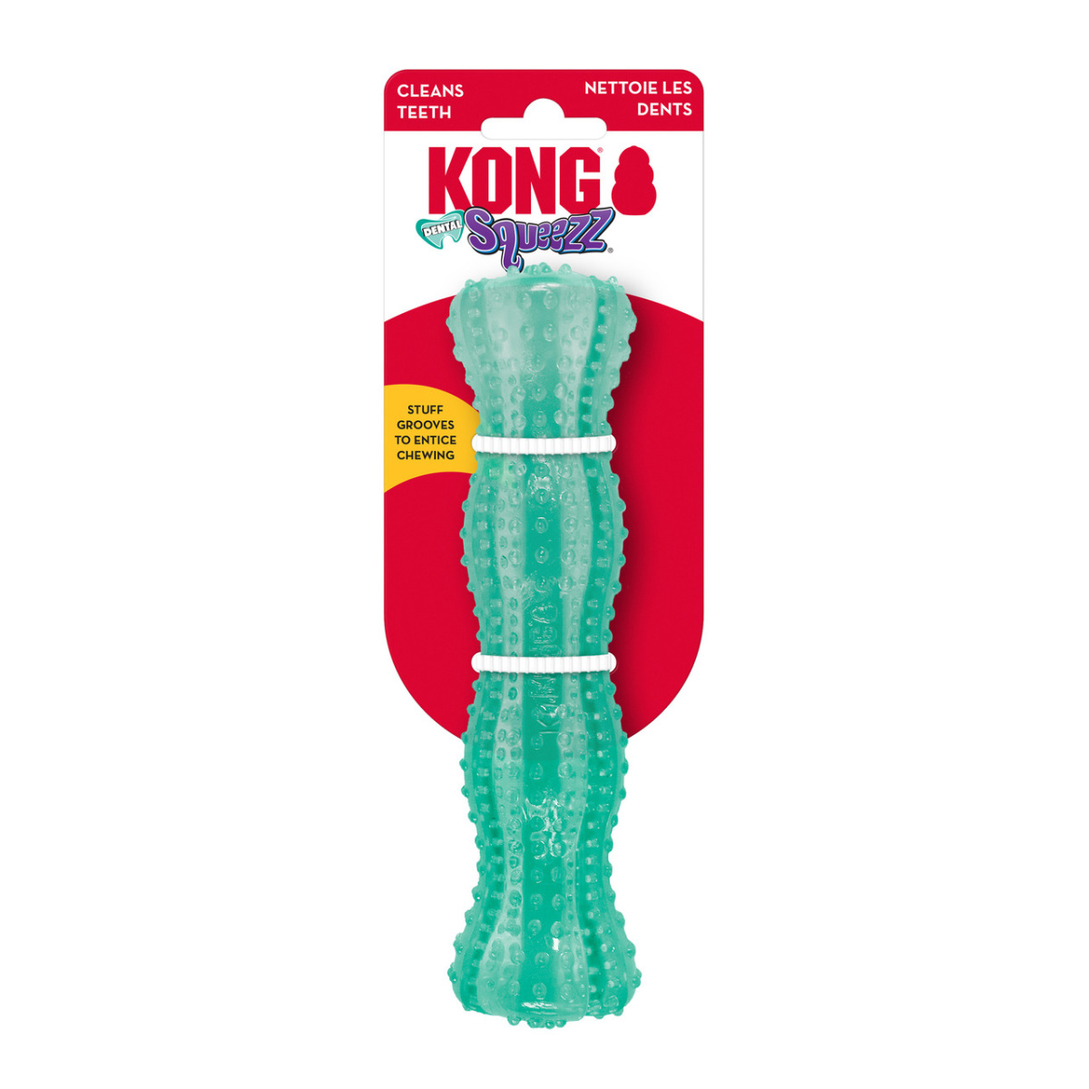 KONG Squeezz Dental Stick Іграшка для чистки зубів собак Жувальна Кістка