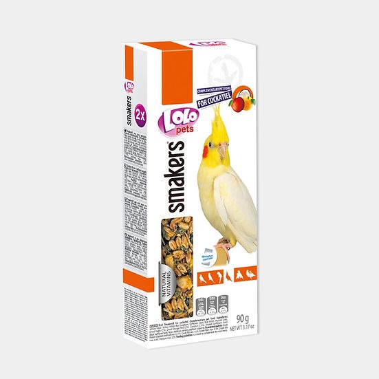 Ласощі для корел Вітамінізовані палички з фруктами LoLo Pets Smakers Corella Fruits Ласощі для корел Вітамінізовані палички з фруктами LoLo Pets Smakers Corella Fruits