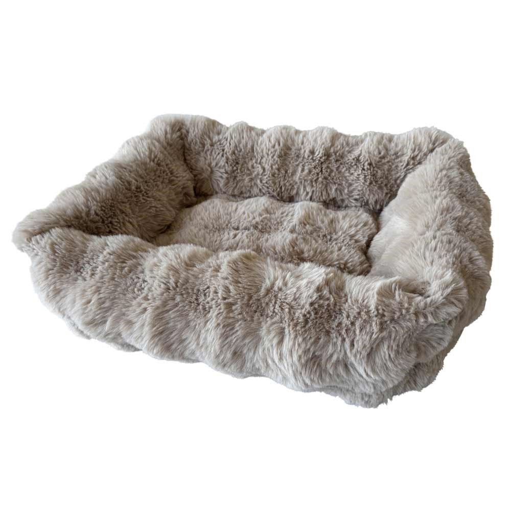 Антиковзка хутряна лежанка для собак та котів Istas Bed Nobby