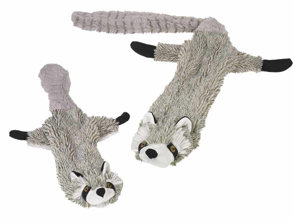 М'яка іграшка для великих собак Плюшевий Єнот з двома пищалками Raccoon Plush Nobby