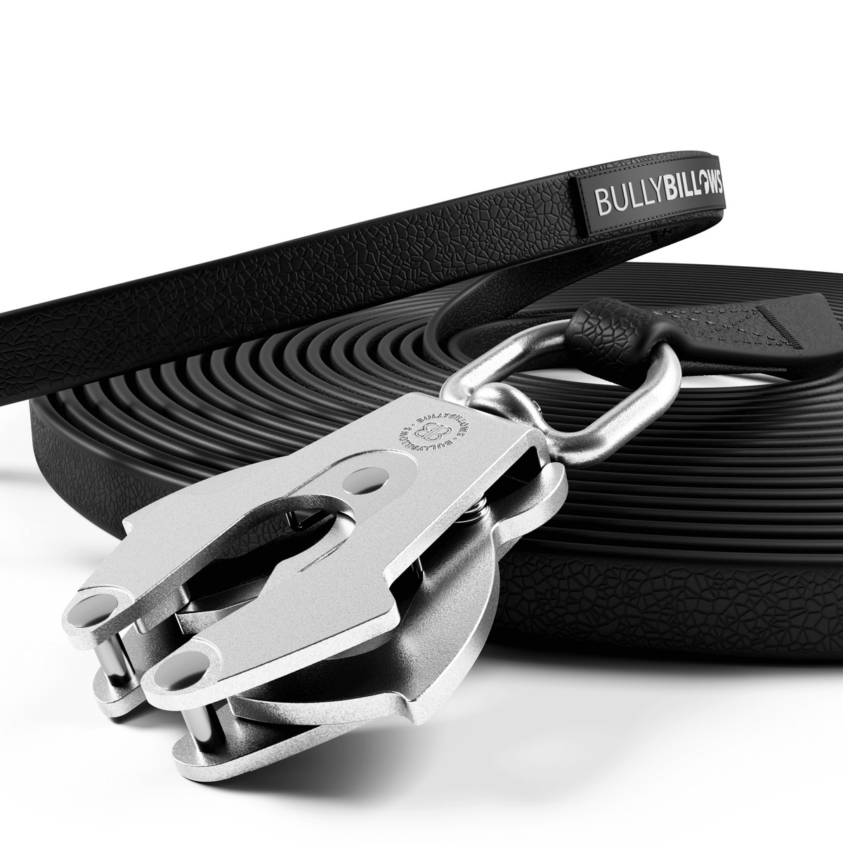 Водонепроникний тренувальний довгий біотановий повідець для собак з ривковим замком BullyBillows Billowthane Recall Lead