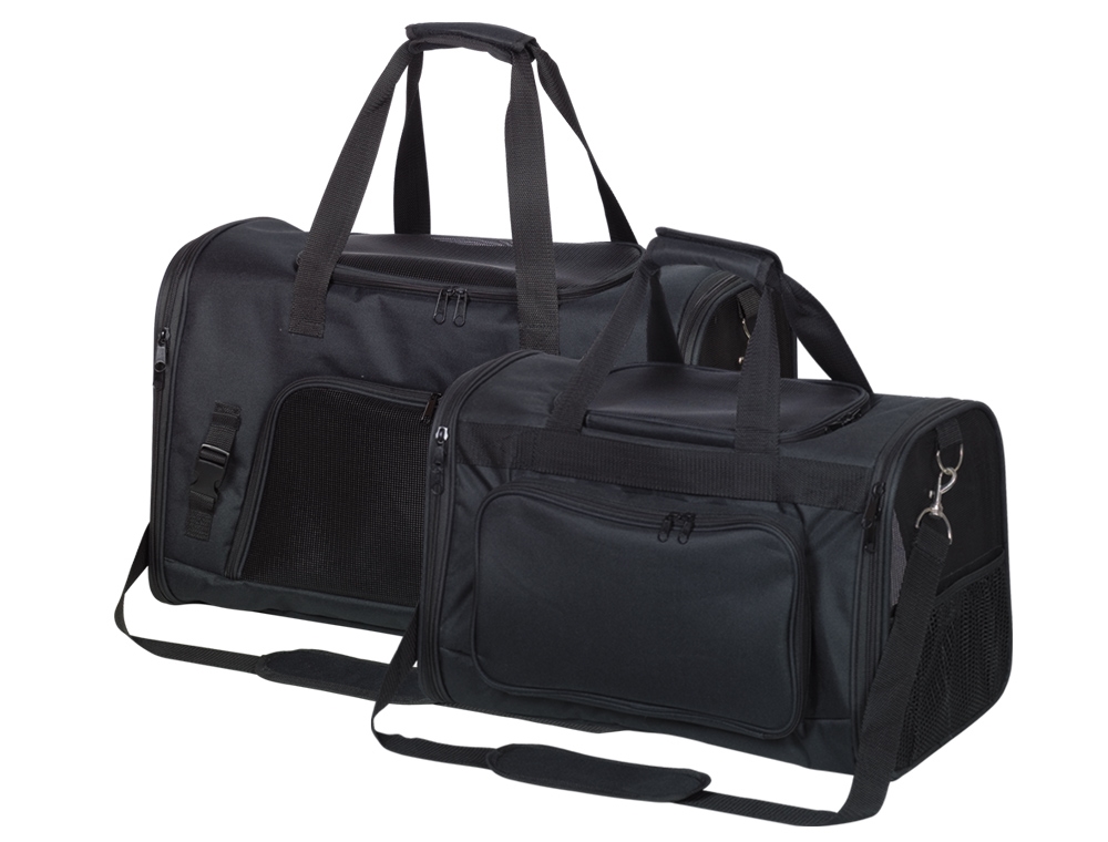 Дорожня сумка-переноска з силіконовими мисками для собак та котів вагою до 7-8 кг Nador Nobby Дорожня сумка-переноска з силіконовими мисками для собак та котів вагою до 7-8 кг Nador Nobby