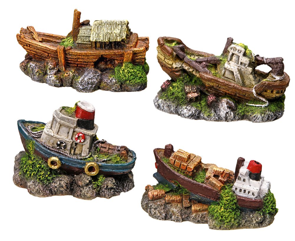 Декор для акваріума Човен Boat Aqua Ornaments Nobby
