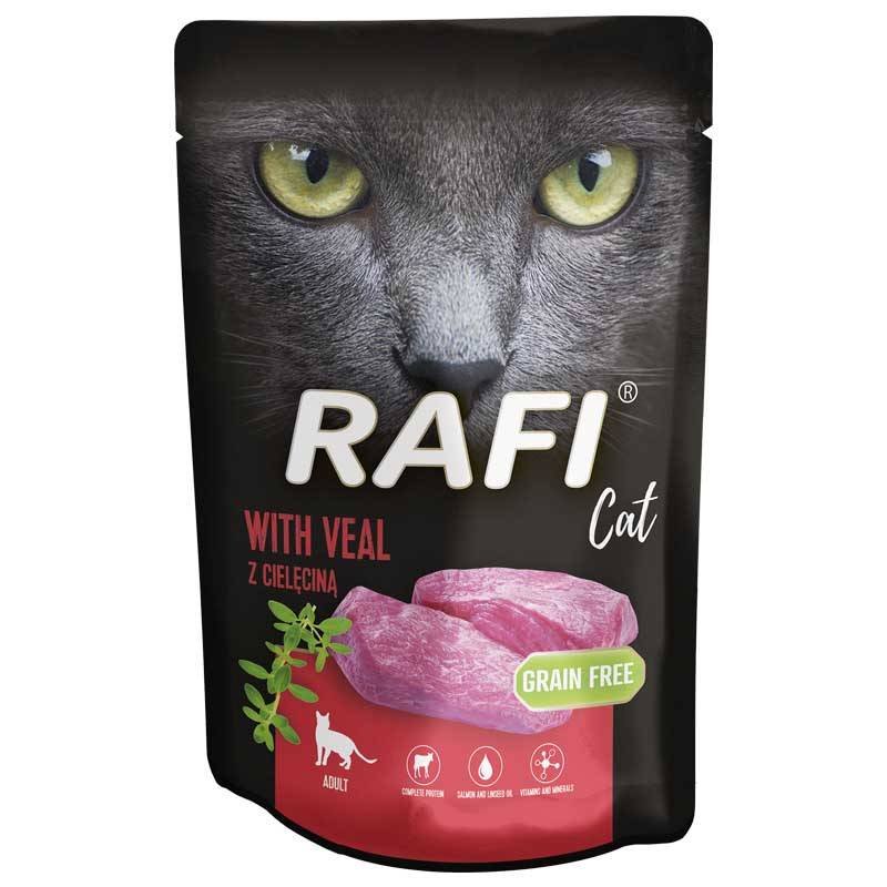 Беззерновий вологий корм для котів з Телятиною Dolina Noteci Rafi Grain Free Cat Veal Беззерновий вологий корм для котів з Телятиною Dolina Noteci Rafi Grain Free Cat Veal