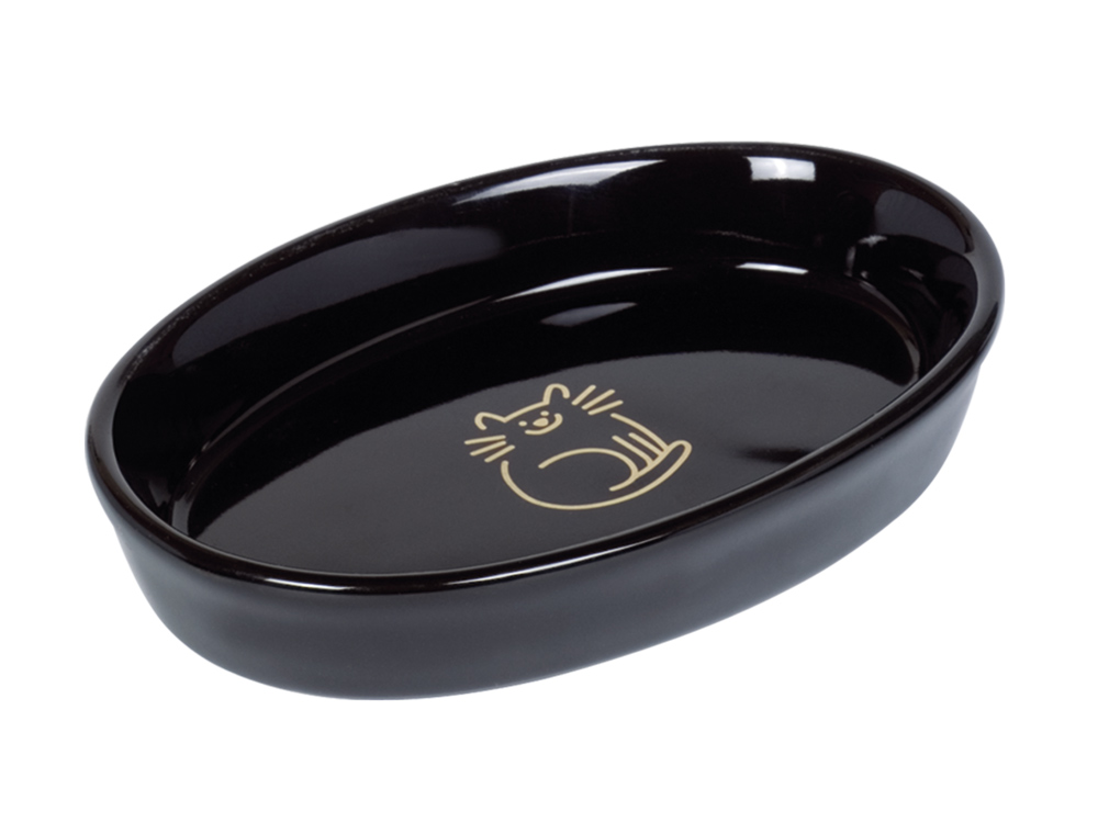 Керамічна овальна миска для комфорту вусів котів Золотий кіт Golden Cat Nobby Керамічна овальна миска для комфорту вусів котів Золотий кіт Golden Cat Nobby