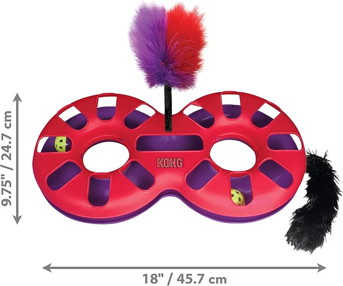 KONG Cat Eight Track Интерактивная игрушка для кота Трек с шариками