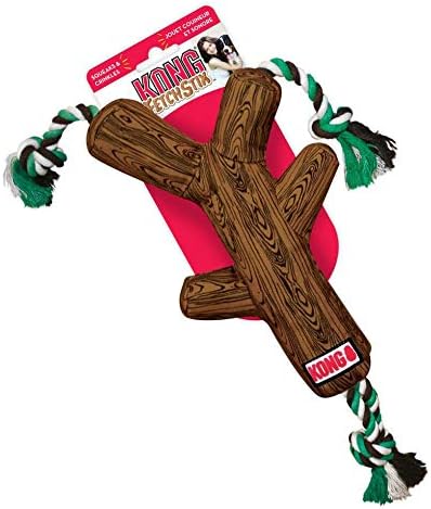 Игрушка для собак Ветка Жевательная с канатами для ухода за зубами KONG FetchStix