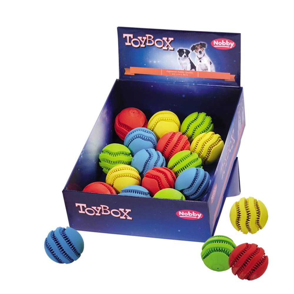 Игрушка для собак ToyBox Мяч для ухода за зубами Dental Nobby
