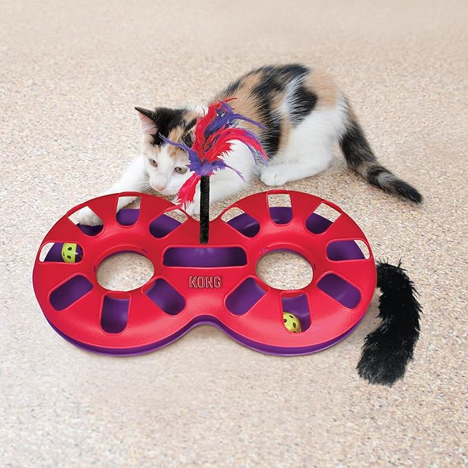 KONG Cat Eight Track Інтерактивна іграшка для кота Трек з кульками