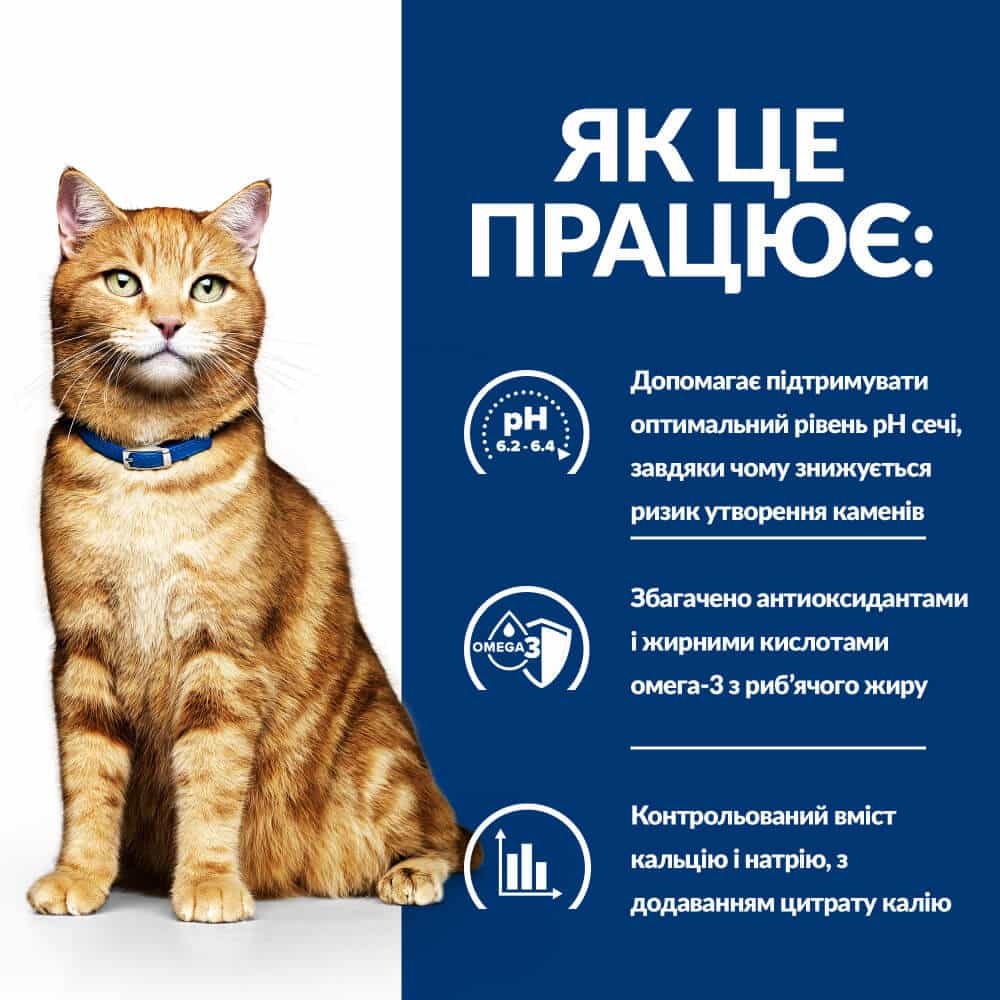 Сухий лікувальний корм з куркою для котів при сечокам'яній хворобі Hill's Prescription Diet c/d Multicare Urinary Care