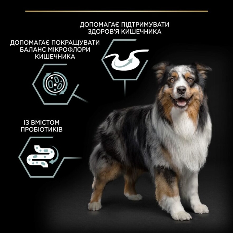 Сухий корм з ягням для середніх собак з чутливим травленням Purina Pro Plan Medium Sensitive Digestion Adult 1+ Lamb