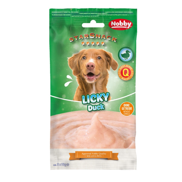 Беззернові ласощі для собак Крем з Качки Nobby StarSnack Licky Duck Treat Cream