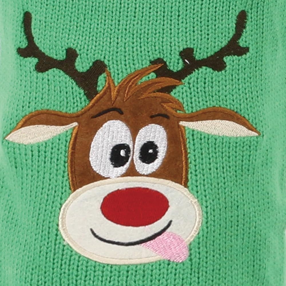 Теплий в'язаний зелений зимовий светр для собак Оленятко Cupid Dog Sweater Nobby Теплий в'язаний зелений зимовий светр для собак Оленятко Cupid Dog Sweater Nobby