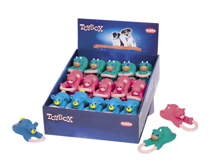 Іграшка для середніх собак ToyBox Тварини з перетяжкою Latex Nobby