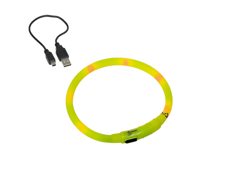 Силіконовий світлодіодний нашийник для короткошерстих собак LED Visible Collar Nobby Силіконовий світлодіодний нашийник для короткошерстих собак LED Visible Collar Nobby