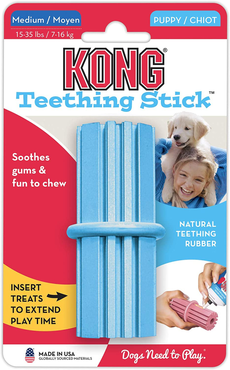 Игрушка для щенков Успокаивающая Палочка для прорезывания зубов KONG Puppy Teething Stick Игрушка для щенков Успокаивающая Палочка для прорезывания зубов KONG Puppy Teething Stick
