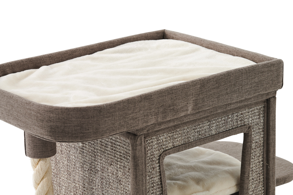 Двоповерховий будиночок-кігтеточка з лежаком для кішок Ulvi Nobby