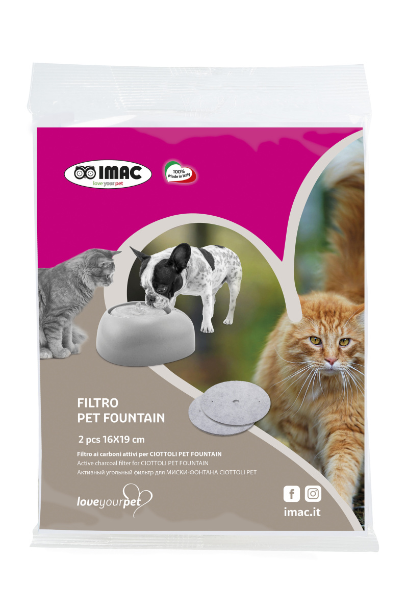 Сменный угольный фильтр к автоматическому питьевому фонтану для собак и котов Imac Pet Fountain Filter