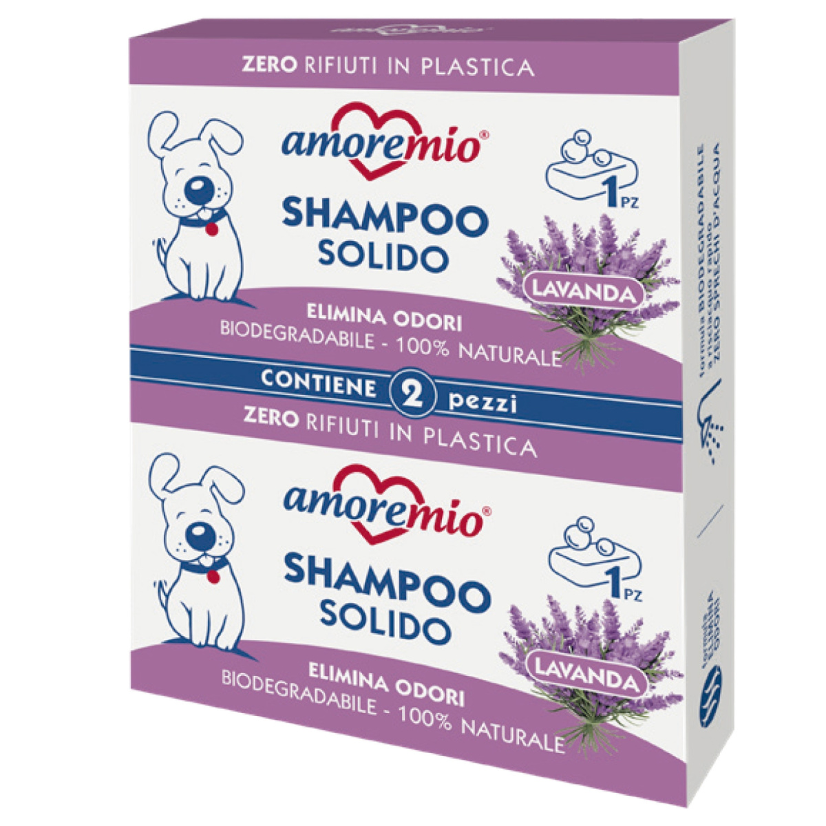 Мило для собак Олія Лаванди Amoremio Solid Shampoo Lavender Oil