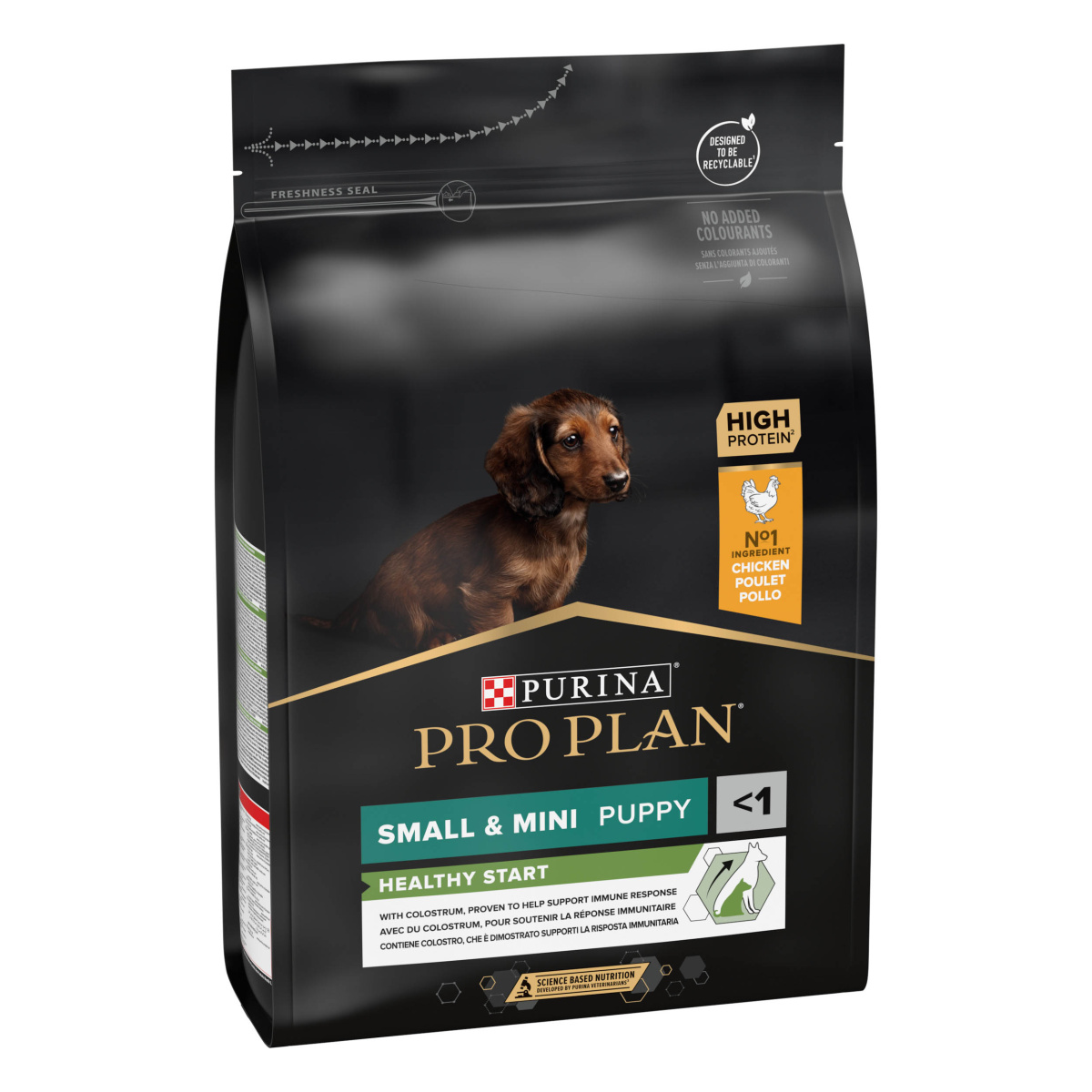 Сухой корм для здорового развития щенков маленьких пород с Курицей Purina Pro Plan Small & Mini Puppy Healthy Start Chicken