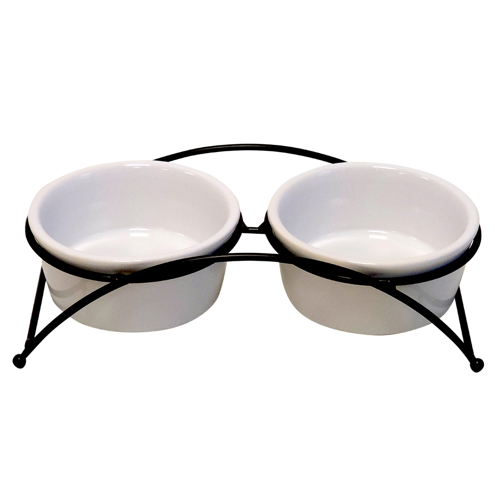 Керамічні миски для собак на металевій підставці Filo Diner Bar Nobby