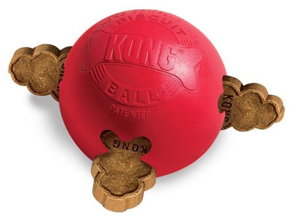Іграшка для собак М'яч Конг для ласощів KONG Biscuit Ball Іграшка для собак М'яч Конг для ласощів KONG Biscuit Ball