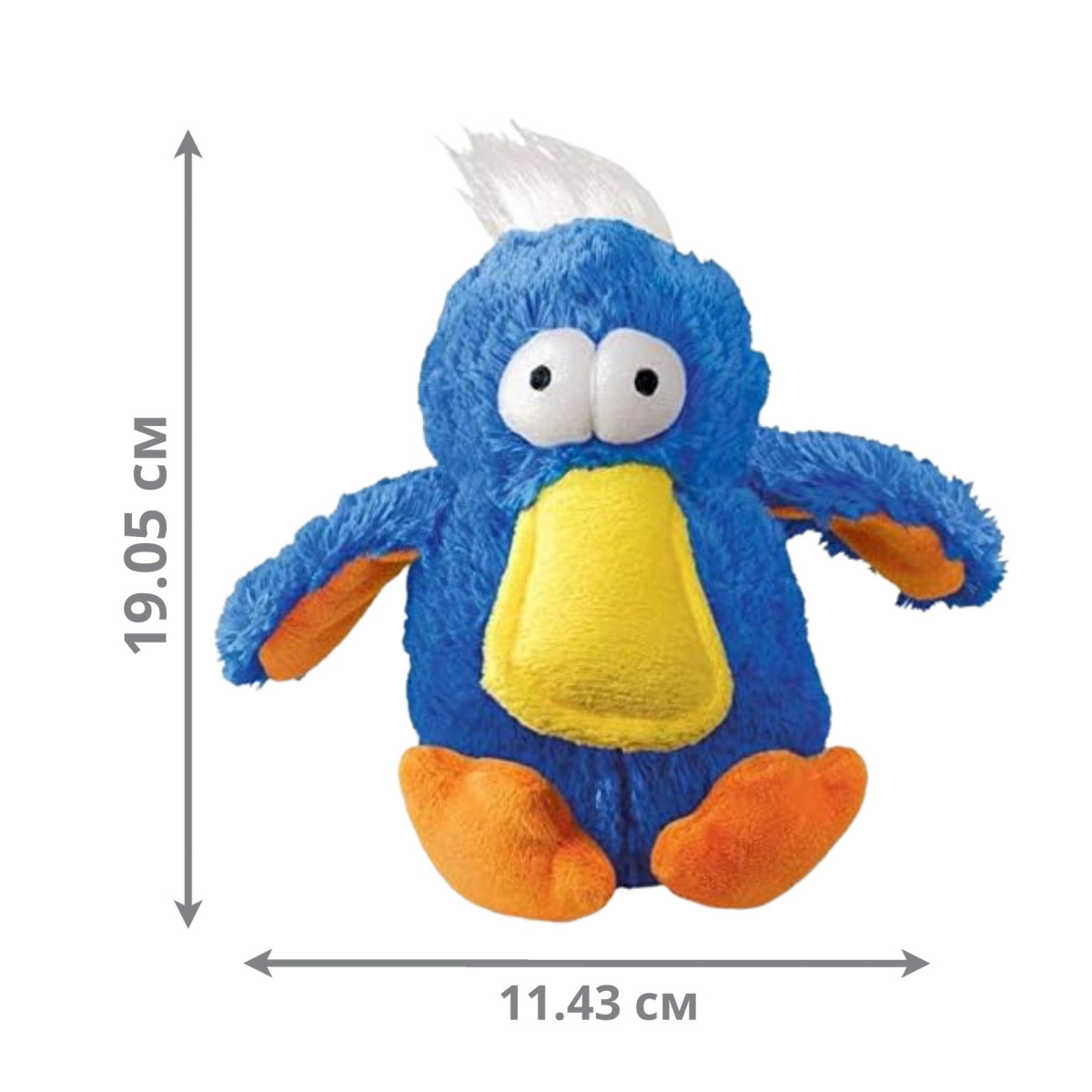 KONG Dodo Bird М'яка іграшка для собак Плюшевий Птах з пищалкою