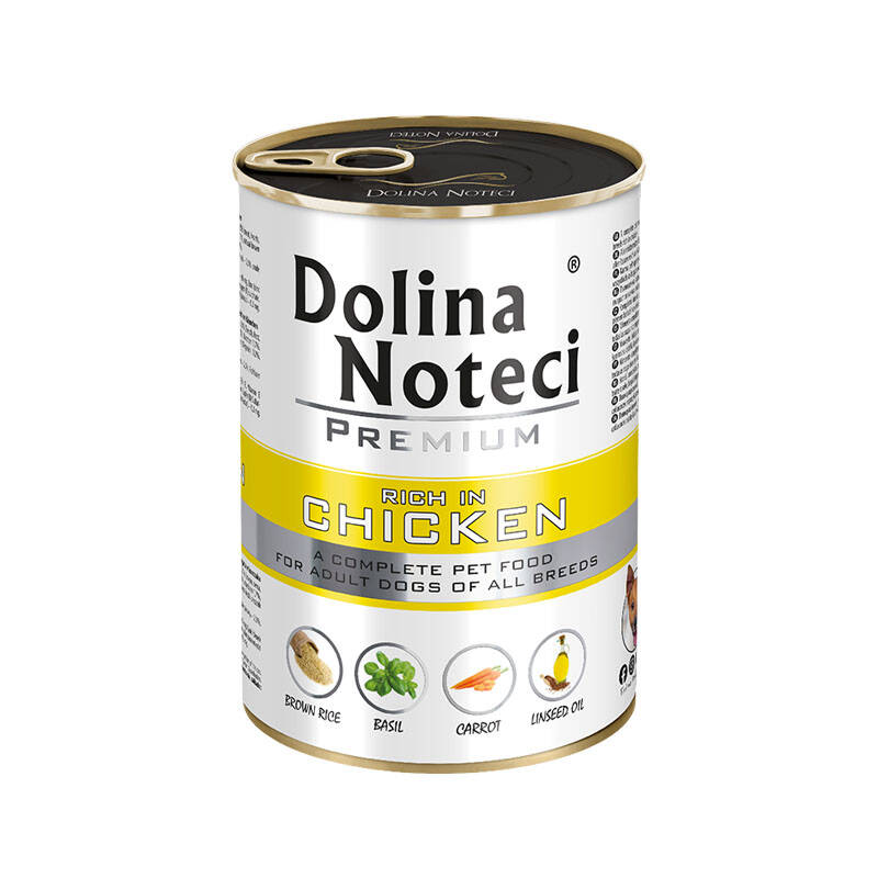 Безглютенова консерва для собак з Куркою Dolina Noteci Premium Adult Chicken