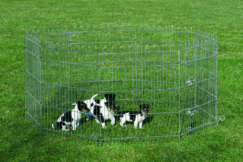 Складной металлический вольер с дверками для щенков Puppy Freewheel Nobby 