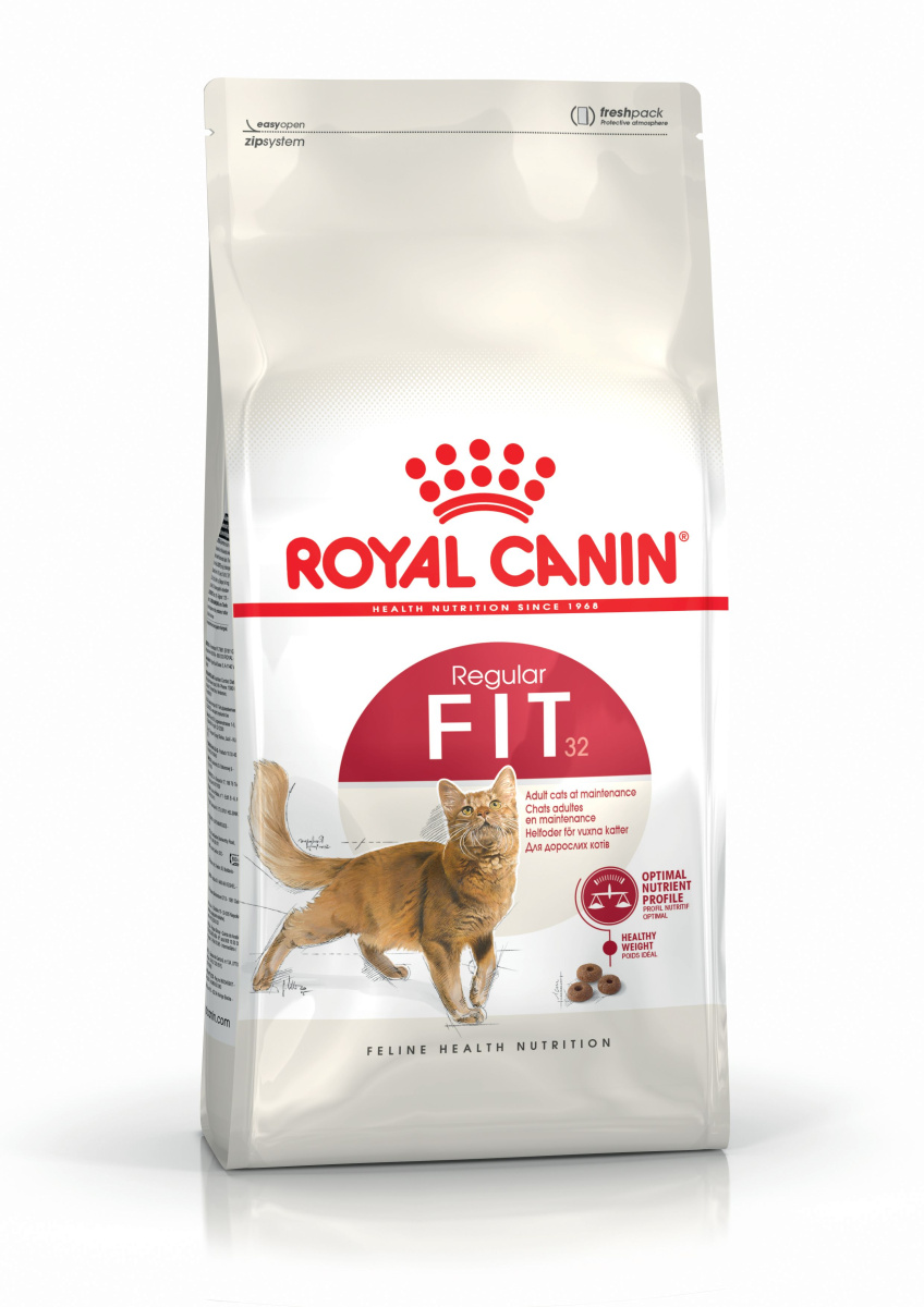 Сухий корм для домашніх та вуличних котів з нормальною активністю Royal Canin Fit 32 Сухий корм для домашніх та вуличних котів з нормальною активністю Royal Canin Fit 32