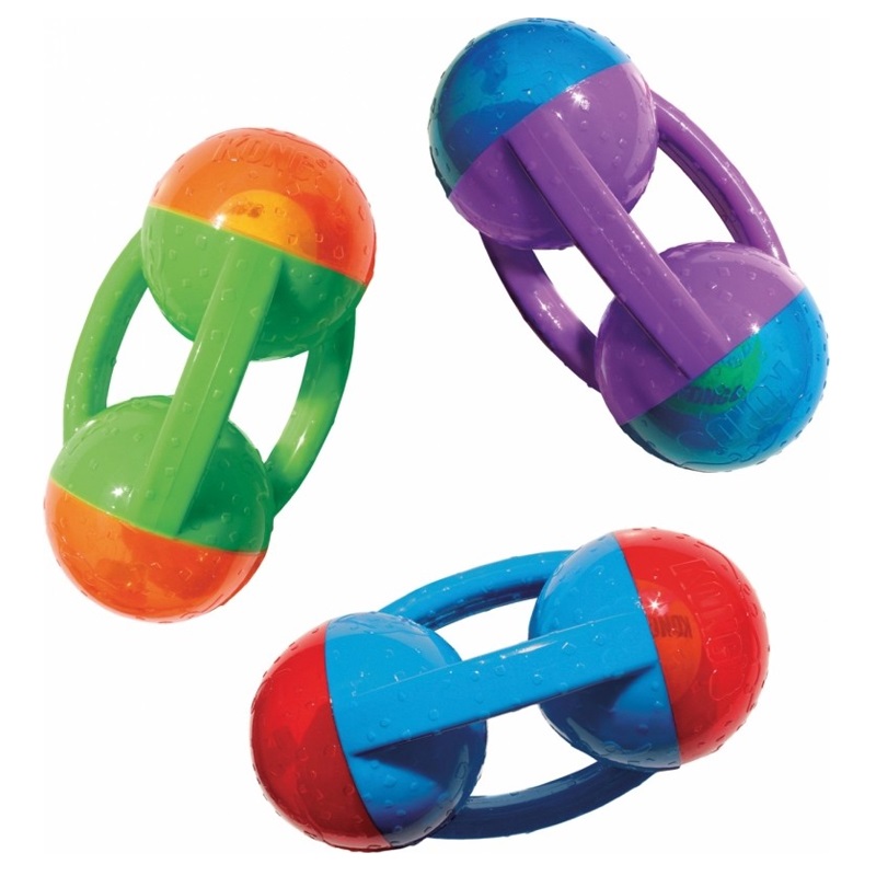 Игрушка для собак Гантель 2 in 1 для дрессировки KONG Jumbler Tri