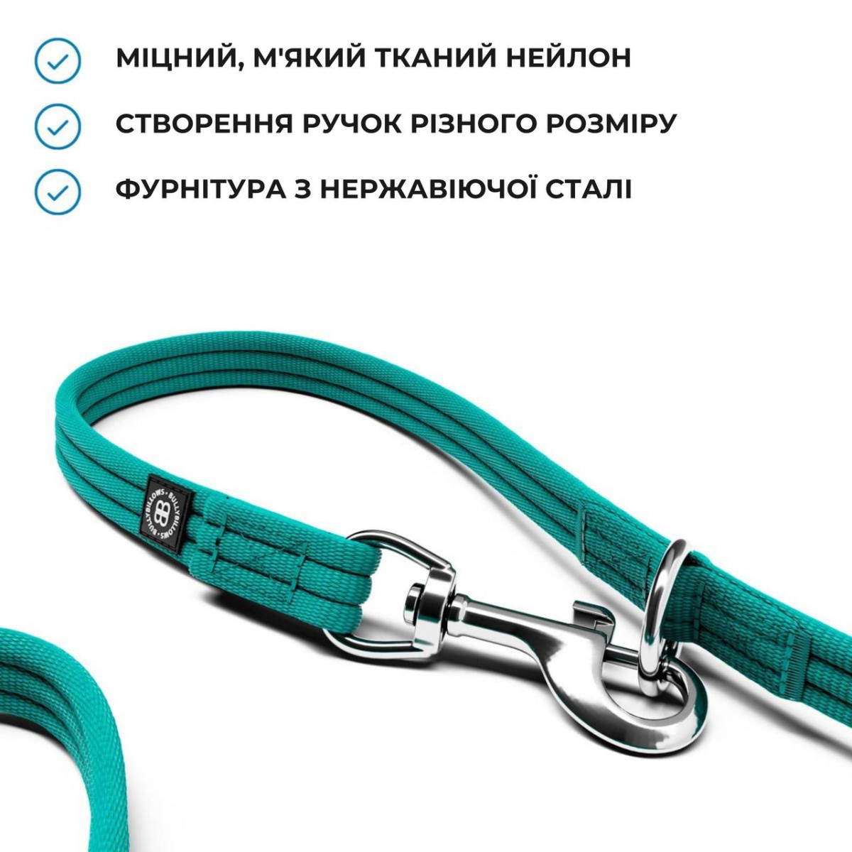 Многофункциональный поводок-перестежка для собак BullyBillows Training Double Ended Lead Многофункциональный поводок-перестежка для собак BullyBillows Training Double Ended Lead