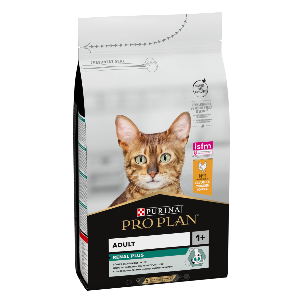Сухой корм для котов с Курицей для поддержания здоровья почек Purina Pro Plan Renal Plus Adult 1+ Chicken