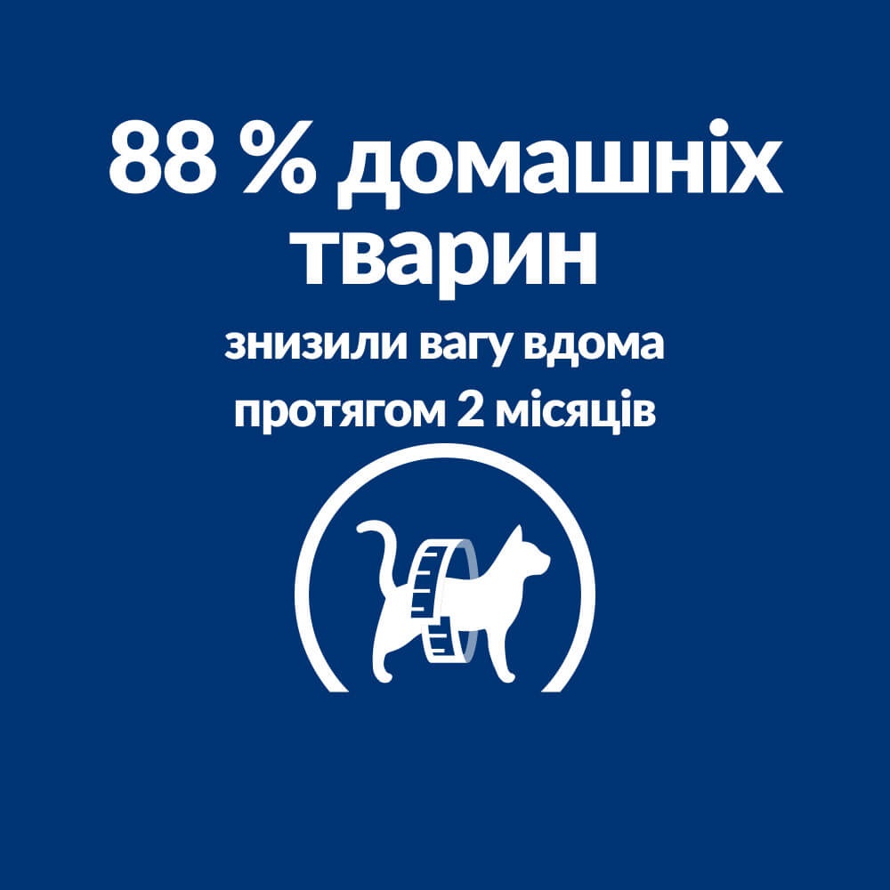 Сухой лечебный диетический корм с курицей для котов при ожирении Hill's Prescription Diet Metabolic