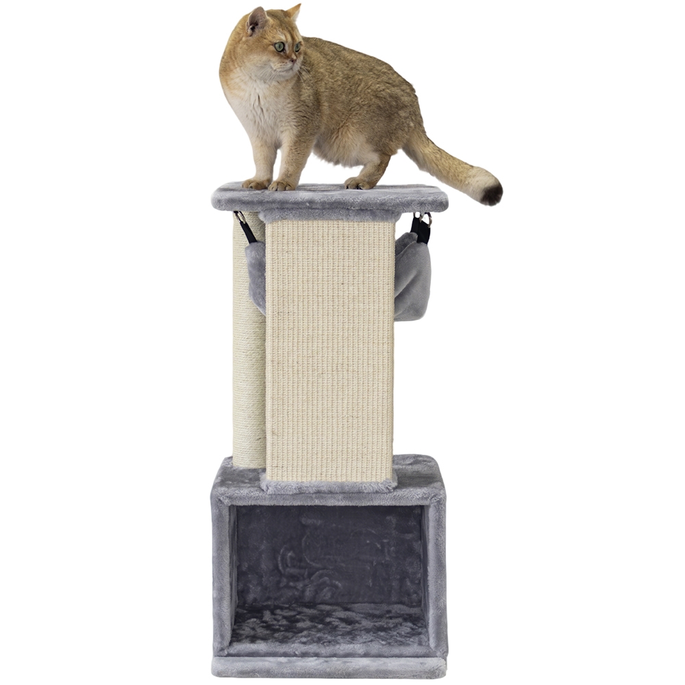 Кігтеточка для кішок з будиночком, дряпалкою та гамаком Idris Nobby