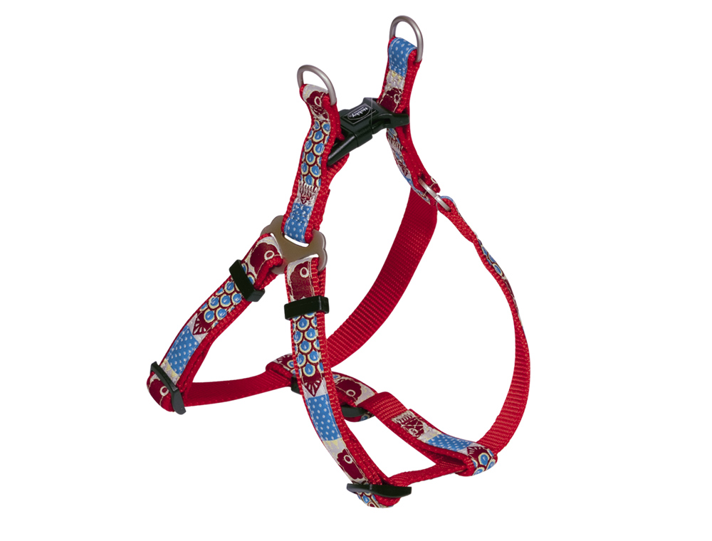 Правильная шлея для собак с плавной регулировкой и ярким узором Style Step-in Harness Nobby