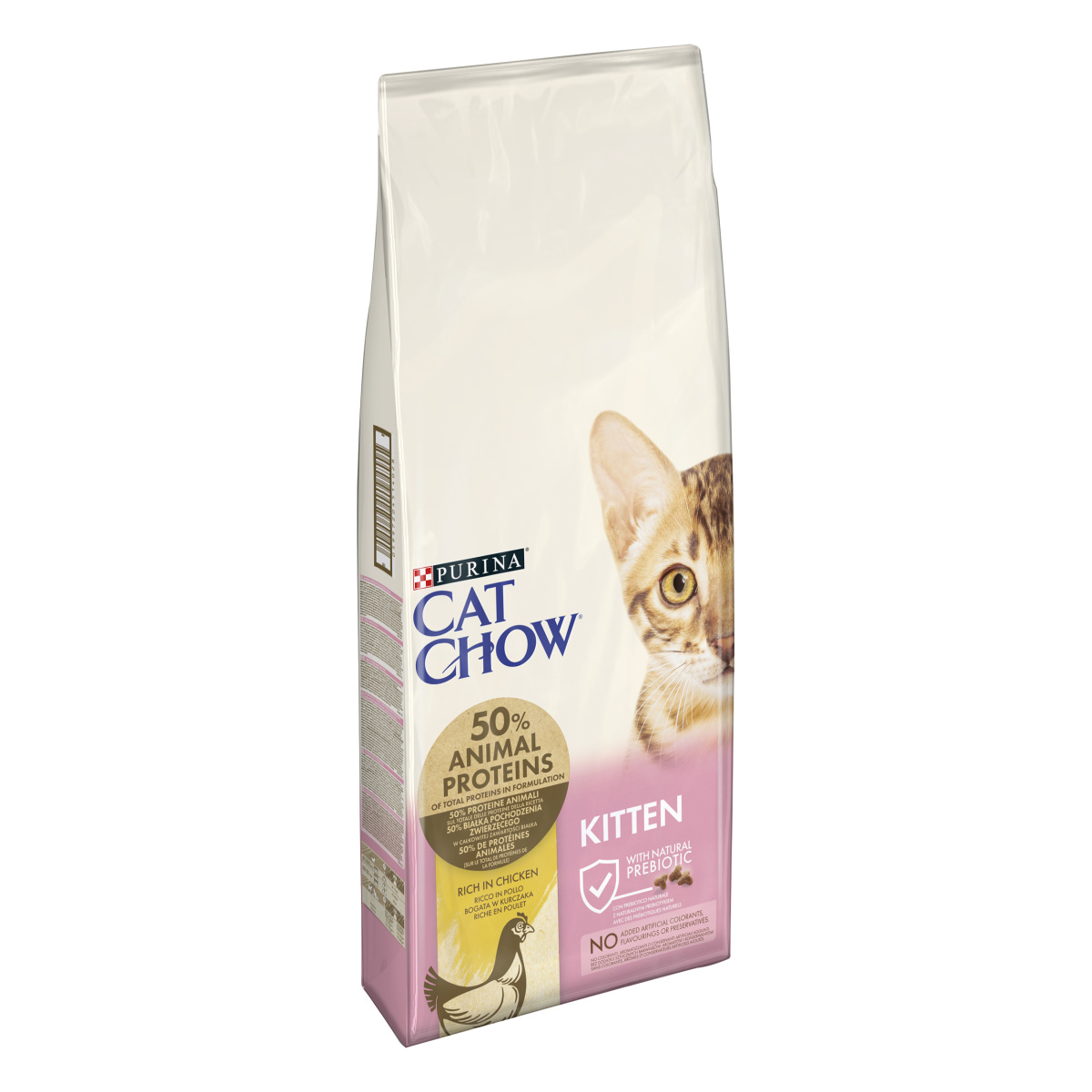 Сухий корм з куркою для кошенят, вагітних та годуючих кішок Purina Cat Chow Kitten Rich in Chicken Сухий корм з куркою для кошенят, вагітних та годуючих кішок Purina Cat Chow Kitten Rich in Chicken