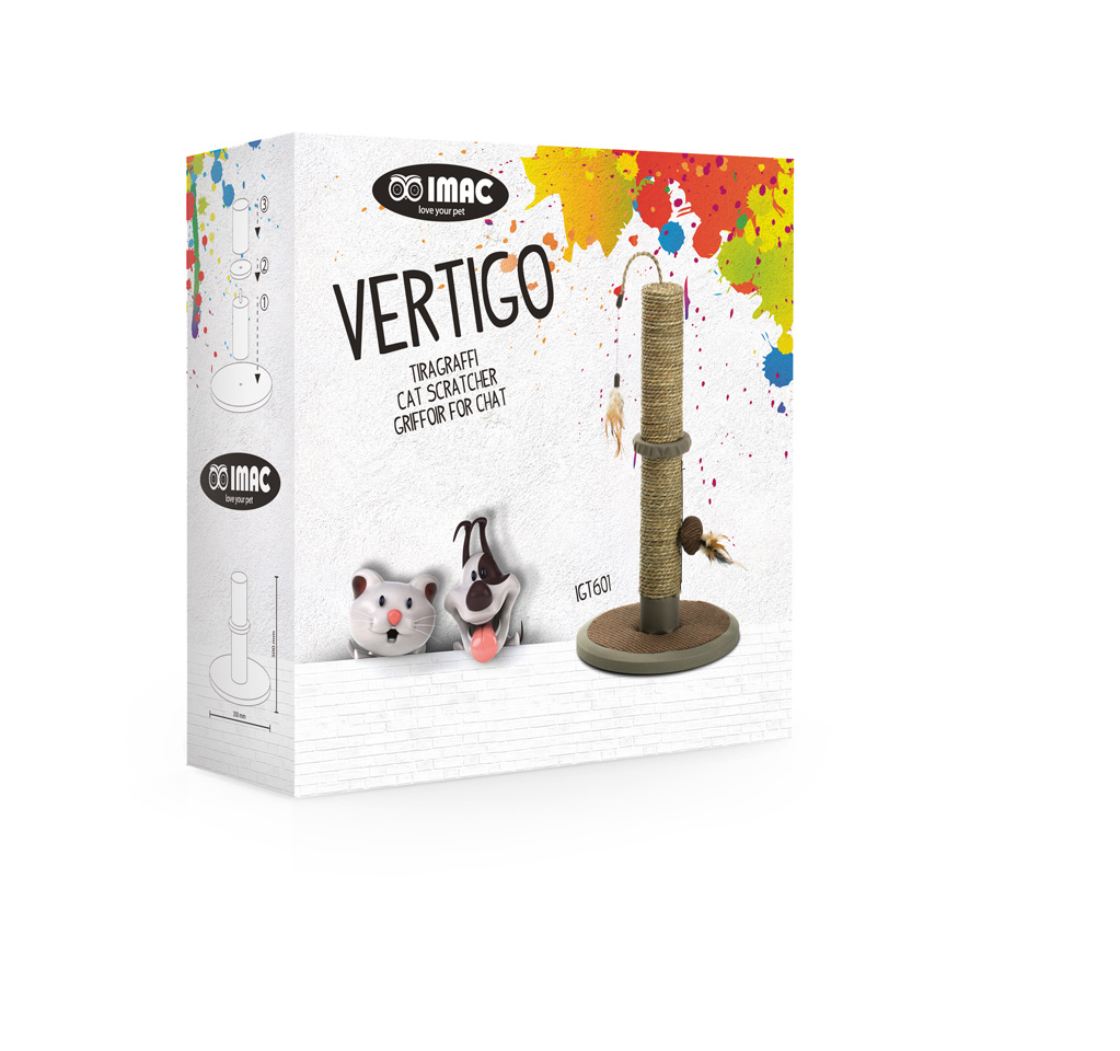 Кігтеточка-стовпчик з іграшками для кішок Imac Vertigo Кігтеточка-стовпчик з іграшками для кішок Imac Vertigo