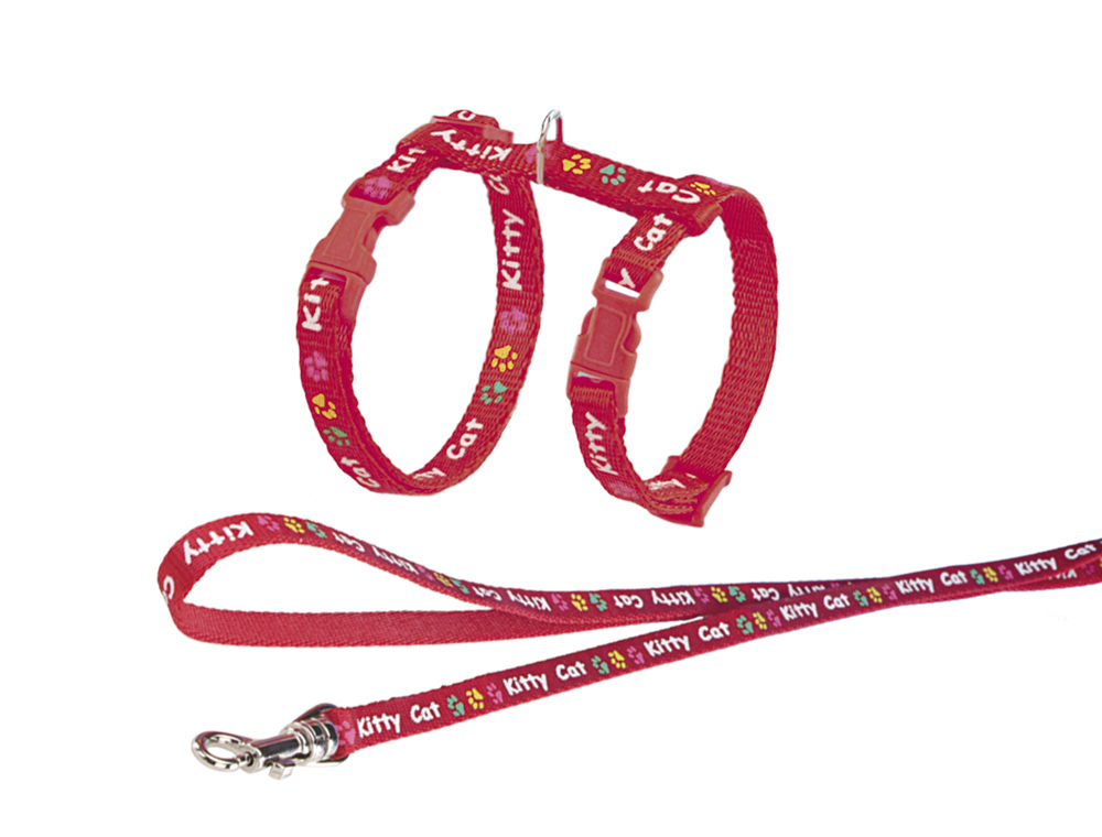 Анатомічная шлея-вісімка з повідцем для кошенят Лапки Kitty Kitten Harness Nobby Анатомічная шлея-вісімка з повідцем для кошенят Лапки Kitty Kitten Harness Nobby