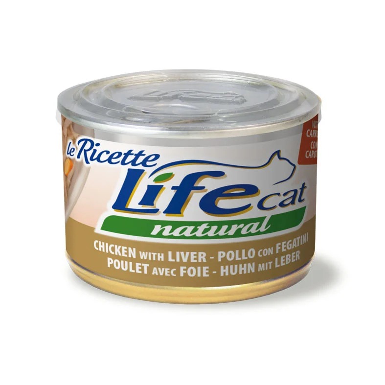Консерва для кошек Курица с Печенью и Морковью Life Cat Natural Chicken & Liver