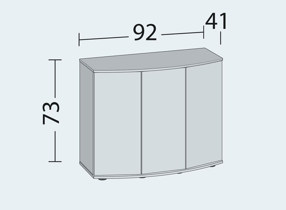 Трехдверная тумба под панорамный аквариум 180 л Juwel SBX Vision 180
